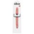 King Cock 12 Slim - naturtrog dubbel dildo (31 cm)