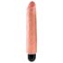 King Cock 10 Stiffy - vattentät, verklighetstrogen vibrator (25cm) - naturfärg