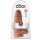 King Cock - dildo med sugkopp - 23 cm mörk natur