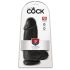King Cock 9 Chubby sugpropp-dildo 23 cm - svart