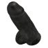 King Cock 9 Chubby sugpropp-dildo 23 cm - svart