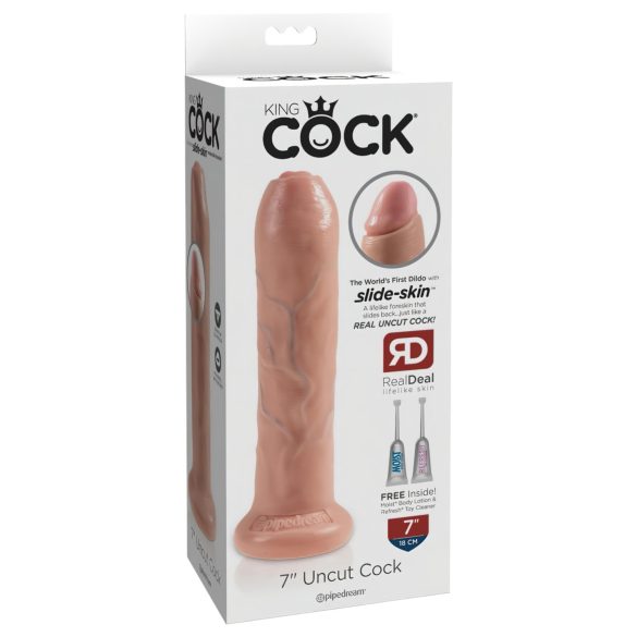 King Cock 7 - naturtrogen dildo (18 cm) - naturlig