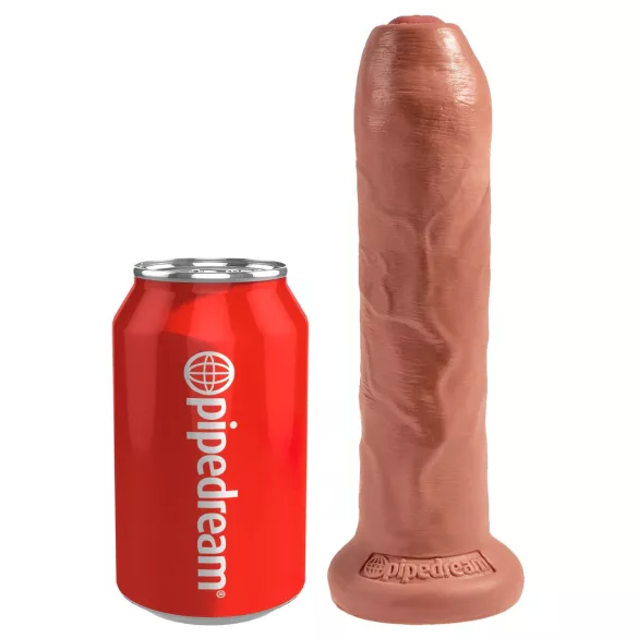 King Cock - realistisk dildo 18cm - mörk hudfärg