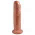 King Cock - realistisk dildo 18cm - mörk hudfärg