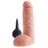 King Cock 8 - naturtrogen sprutande dildo (20 cm) - naturlig