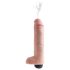 King Cock 10 - realistisk sprutande dildo (25 cm) - naturfärg