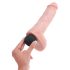 King Cock 11 - realistisk sprutande dildo (28 cm) - naturfärg