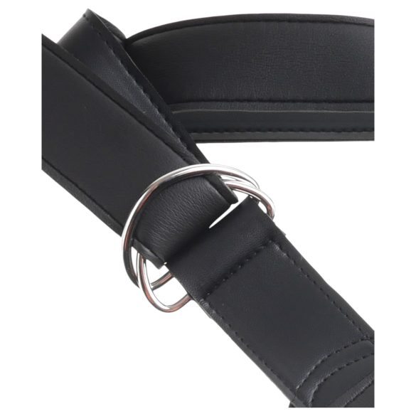 King Cock 7 - strap-on dildo med sele - svart