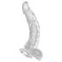 King Cock Clear 7,5 - Dildo med sugkopp och testiklar (19cm)