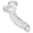 King Cock Clear 7,5 - Dildo med sugkopp och testiklar (19cm)