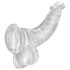 King Cock Clear 7,5 - Dildo med sugkopp och testiklar (19cm)