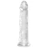 King Cock Clear 8 - stor dildo med sugkopp (20 cm)