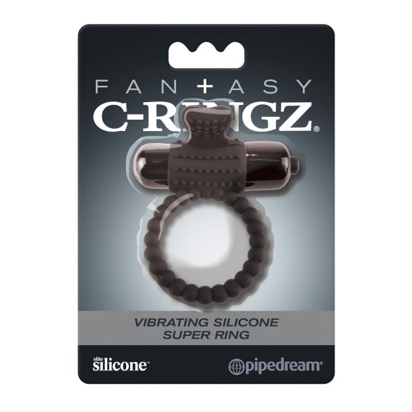 Pipedream Fantasy C-Ringz - vibratorring för penis - svart