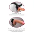 Real Feel Deluxe No.1 - dildo med pung - realistisk vibrator - hudfärgad