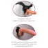 Real Feel Deluxe No.1 - dildo med pung - realistisk vibrator - hudfärgad