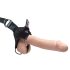 Fetischihålig strap-on dildon, natur.