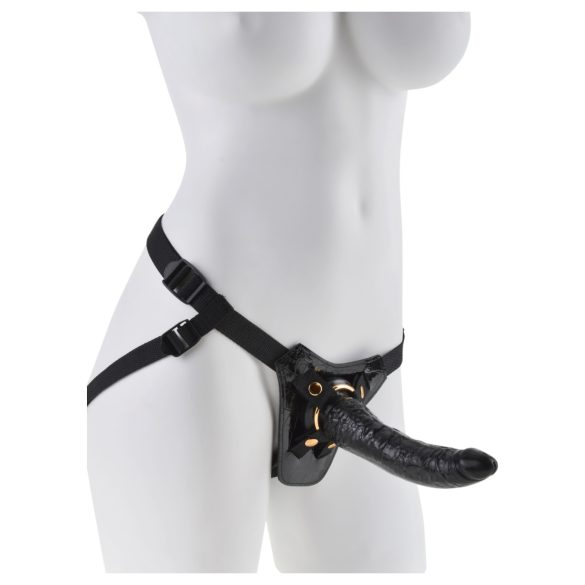 Fetish Fantasy - seleharness för strap-on - justerbar - svart