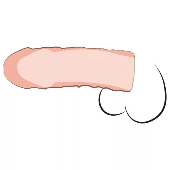 Pipedream - X-TENSION Perfect 1 - realistisk penishylsa (17,7 cm, naturell)