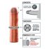 X-TENSION Perfect 1 - realistisk penisöverdrag (17,7 cm) - naturlig