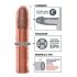 X-TENSION Perfect 3 - realistiskt penisöverdrag (22,8 cm) - naturlig