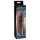 Pipedream X-TENSION Mega 2 - realistisk penishylsa (20,3 cm) - mörk naturfärg