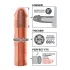 Pipedream - X-TENSION Mega 3 - realistisk penishylsa (22,8 cm, naturell)