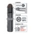 X-TENSION Mega 3 - realistiskt penisöverdrag (22,8cm) - svart