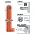 Pipedream X-TENSION Perfect 1 - penisförlängare med testikelring (17,7 cm, naturfärgad)