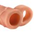 X-TENSION Perfect 2 - penissleeve med ring (19 cm) - naturlig 