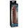 Pipedream X-TENSION Perfect 2 - penishölje med testikelring - mörk natur (19 cm)