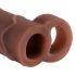 X-TENSION Perfect 2 - penisringöverdrag (19 cm) - mörk naturlig