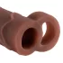 Pipedream X-TENSION Perfect 2 - penishölje med testikelring - mörk natur (19 cm)