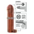 Pipedream X-TENSION Perfect 2 - penishölje med testikelring - mörk natur (19 cm)
