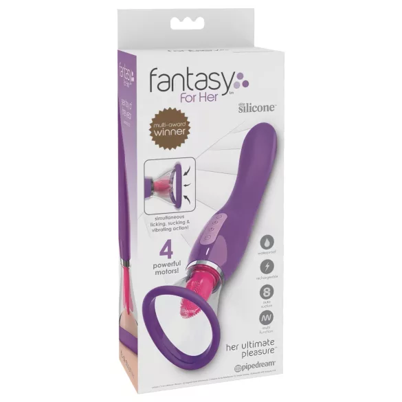 Pipedream - Fantasy - laddningsbar 3‑i‑1 slickmaskin (lila)