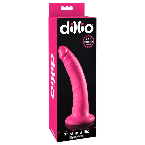 Dillio 7 - realistisk dildo med sugkopp (18cm) - rosa
