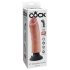King Cock 8 - böjbar, realistisk vibrator (25 cm)