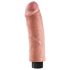 King Cock 8 - böjbar, realistisk vibrator (25 cm)