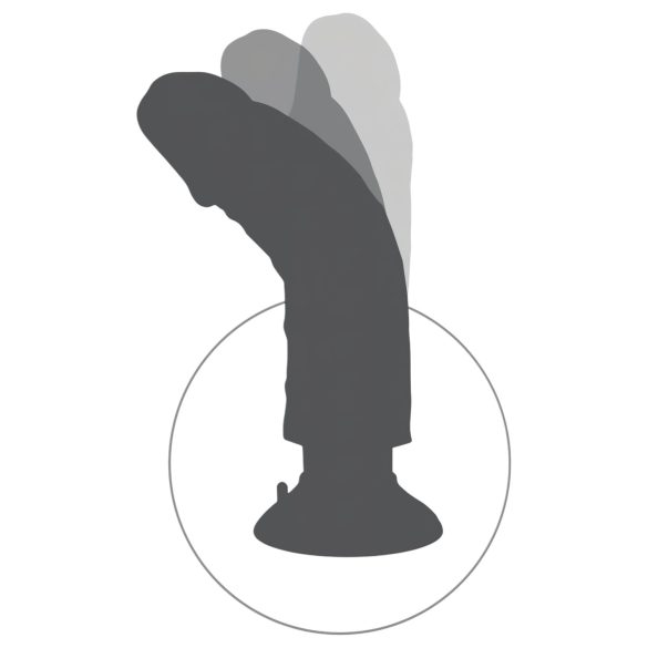 King Cock - realistisk böjbar vibrator - 25 cm