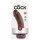King Cock - dildo 20 cm - realistisk - brun