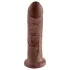 King Cock - dildo 20 cm - realistisk - brun