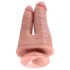 King Cock Dubbelpenetrator - naturtrogen dubbel dildo (naturlig)