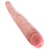 King Cock 16 Tapered – naturtrogen dubbel dildo (41 cm) - naturfärg