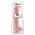 King Cock 15 - sugkopp med pung dild (38cm) - naturlig