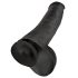 King Cock 15 - Sugpropp, med pung (38cm) - svart