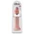 King Cock 14 – Sugande dildo med sugkopp (36 cm) - naturfärg