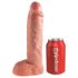 King Cock Strap-on 10 - Ihålig påspänningsdildo 25cm