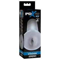   PDX Pump & Dump - realistisk konstgjord anus-masturbator (genomskinlig)