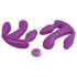 3Some total extas - laddningsbar trippelvibrator (lila)