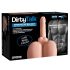 PDX Dirty Talk - realistisk rumpa torso med dildo - natur