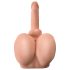 PDX Dirty Talk - realistisk rumpa torso med dildo - natur